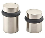 Emtek 2257US14 bright nickel cylindrical floor bumper