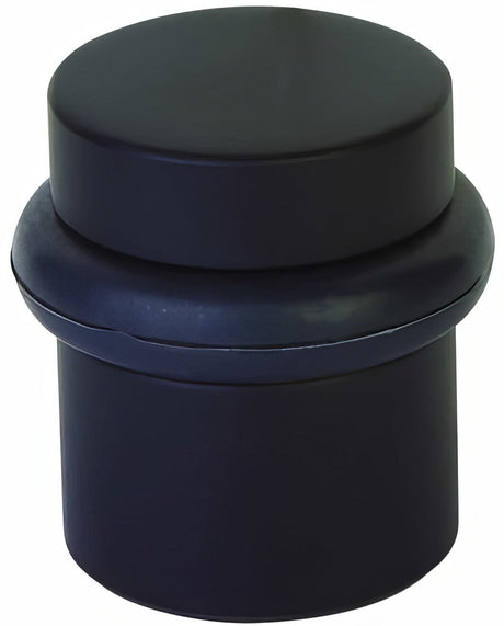Emtek 2257US19 flat black cylindrical floor bumper