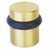 Emtek 2257US4 satin brass cylindrical floor bumper