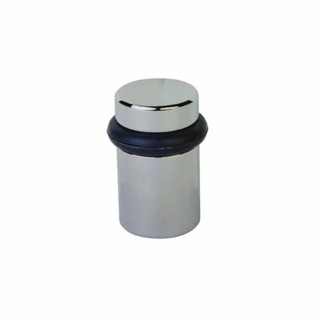 Emtek 2258US14 bright nickel cylindrical floor bumper