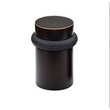 Emtek 2258US19 flat black cylindrical floor bumper
