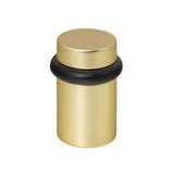 Emtek 2258US4 satin brass cylindrical floor bumper