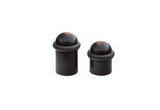 Emtek 2259US19 flat black cylindrical floor bumper