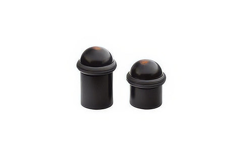 Emtek 2260US19 flat black cylindrical floor bumper