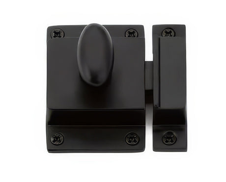 Emtek 2270US19 flat black cabinet latch