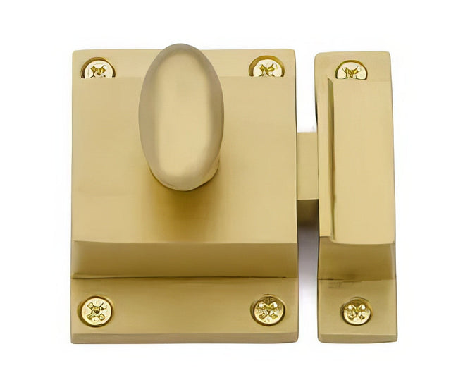 Emtek 2270US4 satin brass cabinet latch