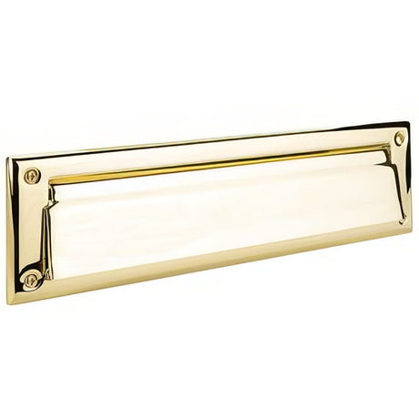 Emtek 2280US3 lifetime polished brass mail slot
