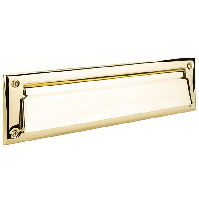 Emtek 2280US3 lifetime polished brass mail slot