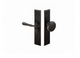 Emtek 2291US19RH flat black screen door lockset