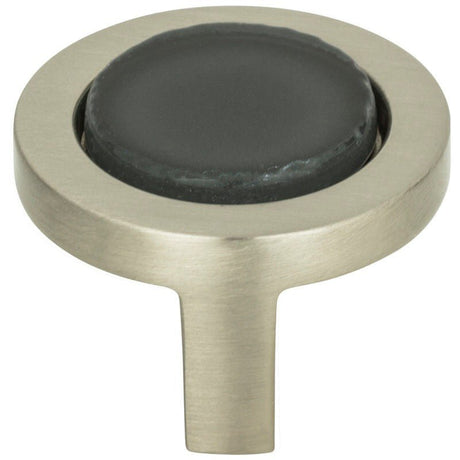 Atlas Homewares 229-BLK-BRN brushed nickel cabinet knob