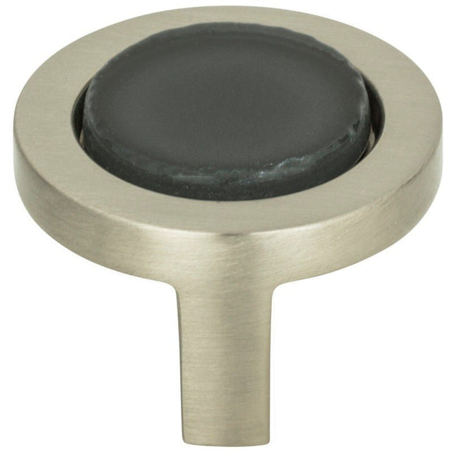 Atlas Homewares 229-BLK-BRN brushed nickel cabinet knob