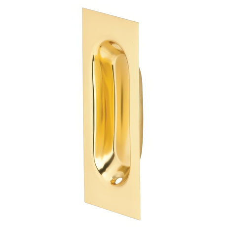 Ives 22B3 polished brass flush pull