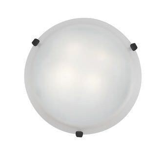 Access Lighting 23019GU-WH/ALB white / alabaster flushmount light