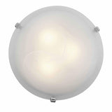 Access Lighting 23020-CH/ALB chrome / alabaster flushmount light