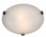 Access Lighting 23020-RU/WH rust / white flushmount light