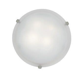 Access Lighting 23020GU-PB/WH polished brass / white flushmount light