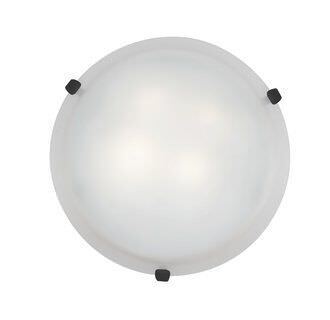 Access Lighting 23020GU-WH/ALB white / alabaster flushmount light