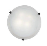 Access Lighting 23020GU-WH/ALB white / alabaster flushmount light
