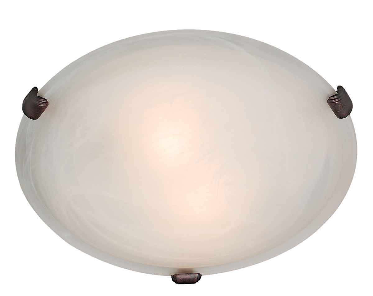 Access Lighting 23021-CH/ALB chrome / alabaster flushmount light