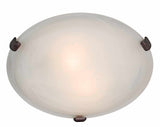 Access Lighting 23021-CH/ALB chrome / alabaster flushmount light