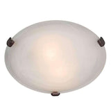 Access Lighting 23021GU-RU/WH rust / white flushmount light