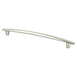 Berenson 2306-4BPN-P brushed nickel arched cabinet pull