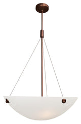 Access Lighting 23072-BS/ALB brushed steel / alabaster pendant light