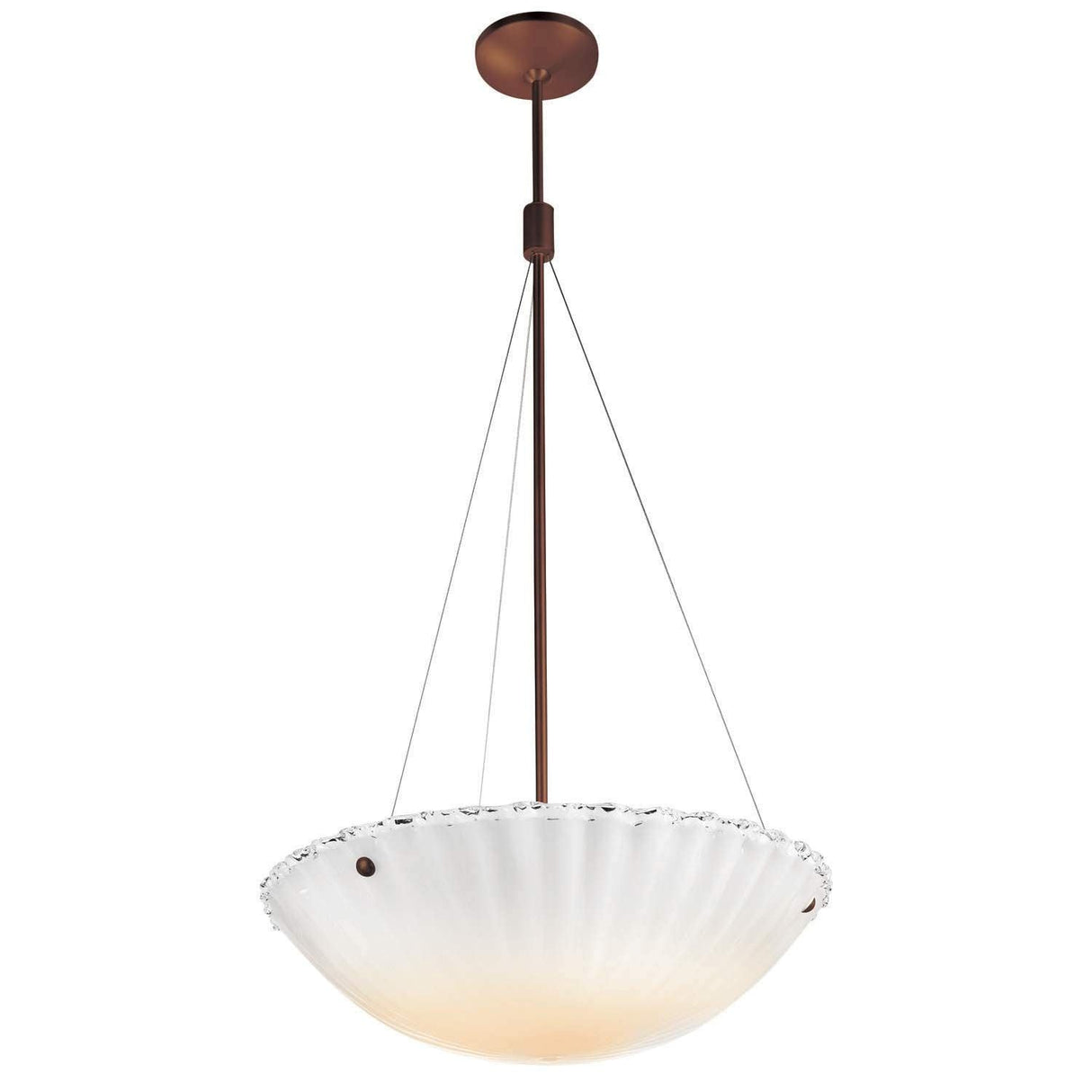 Access Lighting 23081-BRZ/WHT bronze / white pendant light