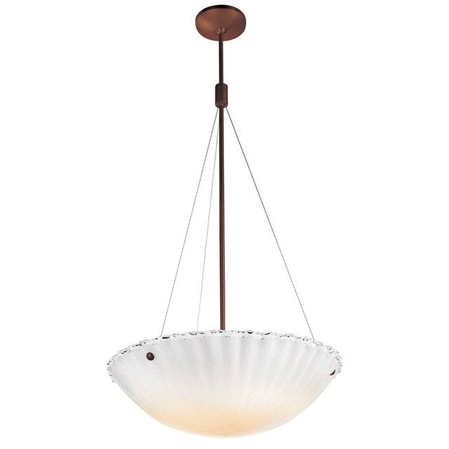 Access Lighting 23081-BRZ/WHT bronze / white pendant light