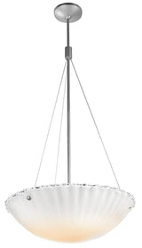 Access Lighting 23082-BS/WHT brushed steel / white pendant light