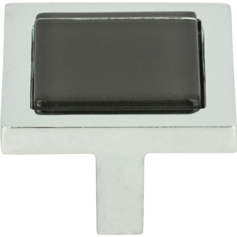 Atlas Homewares 230-BLK-CH polished chrome cabinet knob
