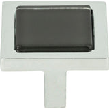 Atlas Homewares 230-BLK-CH polished chrome cabinet knob