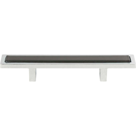 Atlas Homewares 231-BLK-CH polished chrome cabinet pull