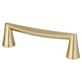 Berenson 2342-1MDB-P modern brushed gold cabinet handle pull