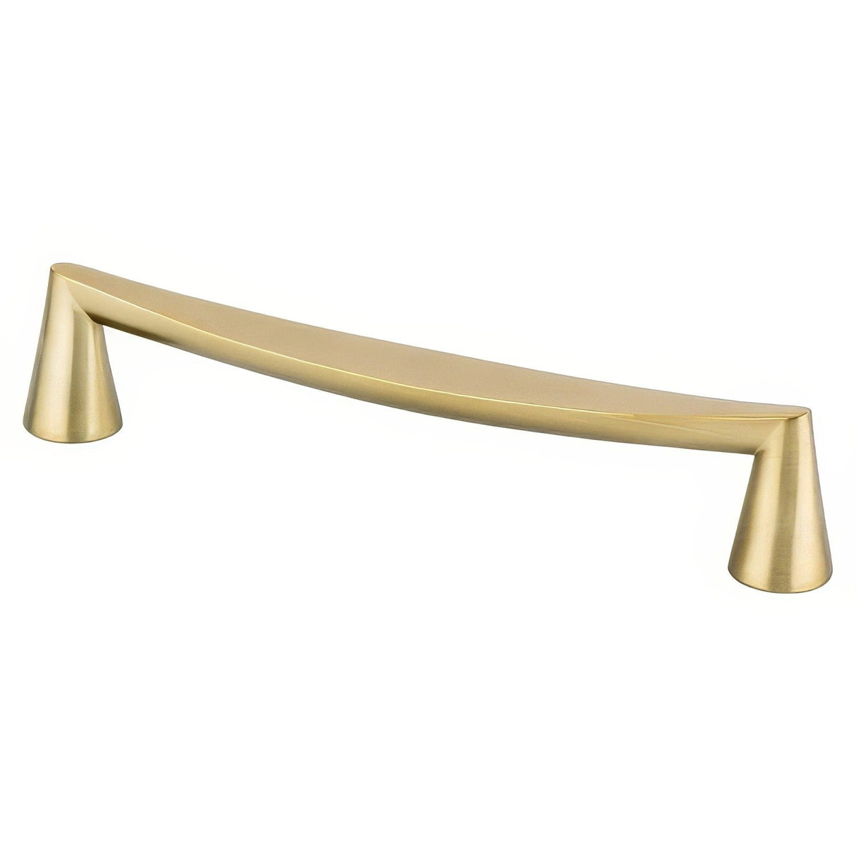 Berenson 2351-1MDB-P modern brushed gold cabinet handle pull