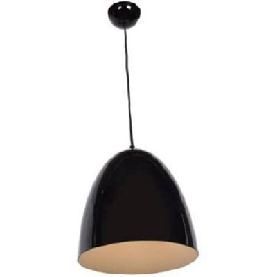 Access Lighting 23776-SBL/WHT shiny black pendant light