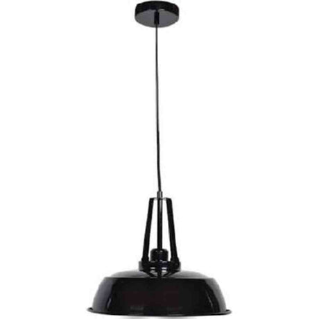Access Lighting 23777-SBL/WHT shiny black pendant light
