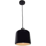 Access Lighting 23778-SBL/WHT shiny black pendant light