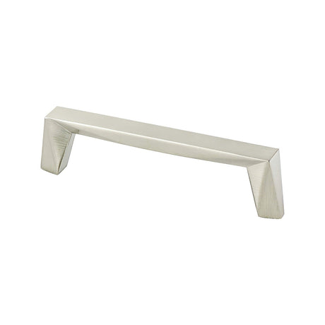 Berenson 2387-1MDB-P Swagger square cabinet pull in polished brass, additional view