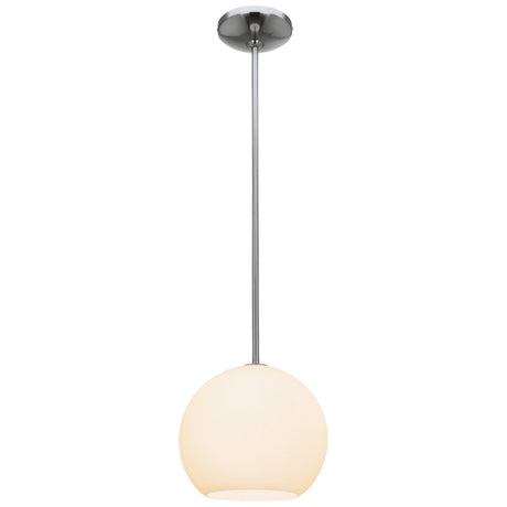Access Lighting 23950-BS/OPL NitrogenÂ pendant light in satin stainless, front view
