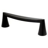 Berenson 2400-1055-P matte black cabinet handle pull