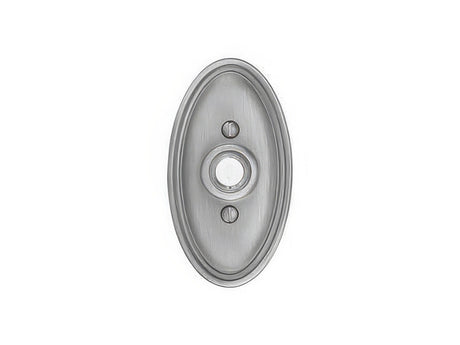 Emtek 2402US19 flat black doorbell