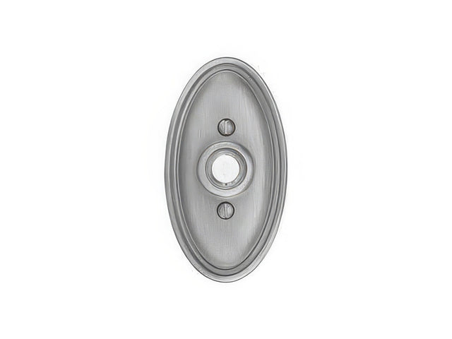 Emtek 2402US19 flat black doorbell