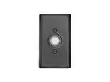 Emtek 4-3/8" Height Rectangular Style Brass Lighted Doorbell Rosette