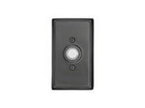 Emtek 2403US19 flat black doorbell