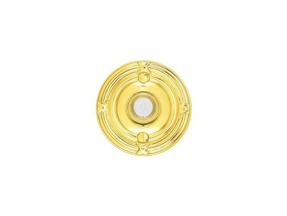 Emtek 2407US3 polished brass doorbell