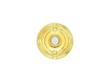 Emtek 2407US3 polished brass doorbell