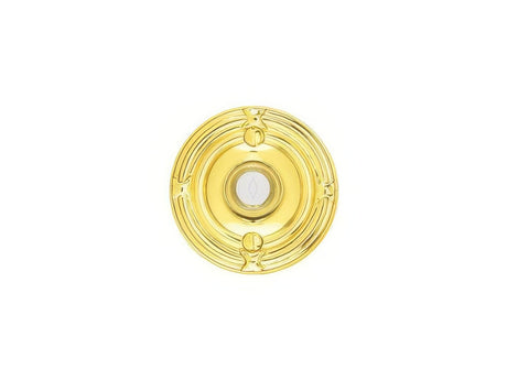 Emtek 2407US3 polished brass doorbell