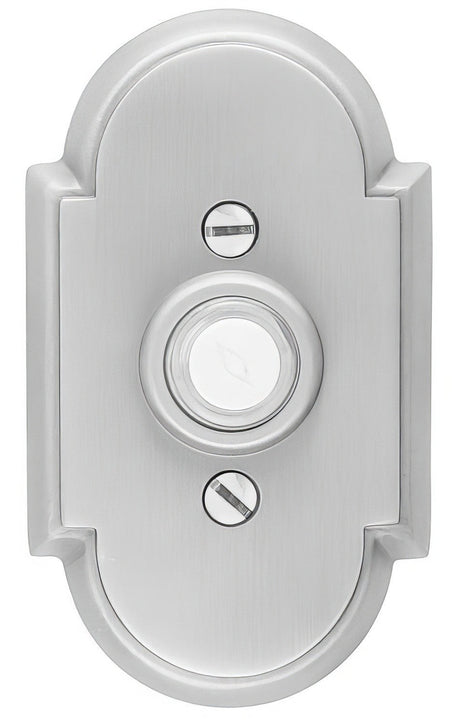 Emtek 2408US19 flat black doorbell