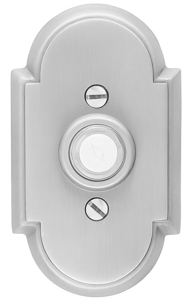 Emtek 2408US19 flat black doorbell